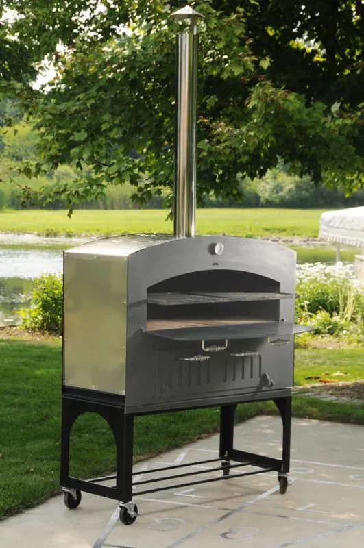 46" Outdoor Wood Burning Oven with Stainless Steel Oven Shelf