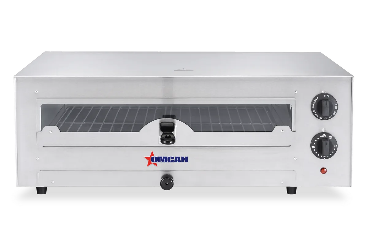 24″ Single Chamber Electric Pizza Oven with Glass Door – 120V, 1700W