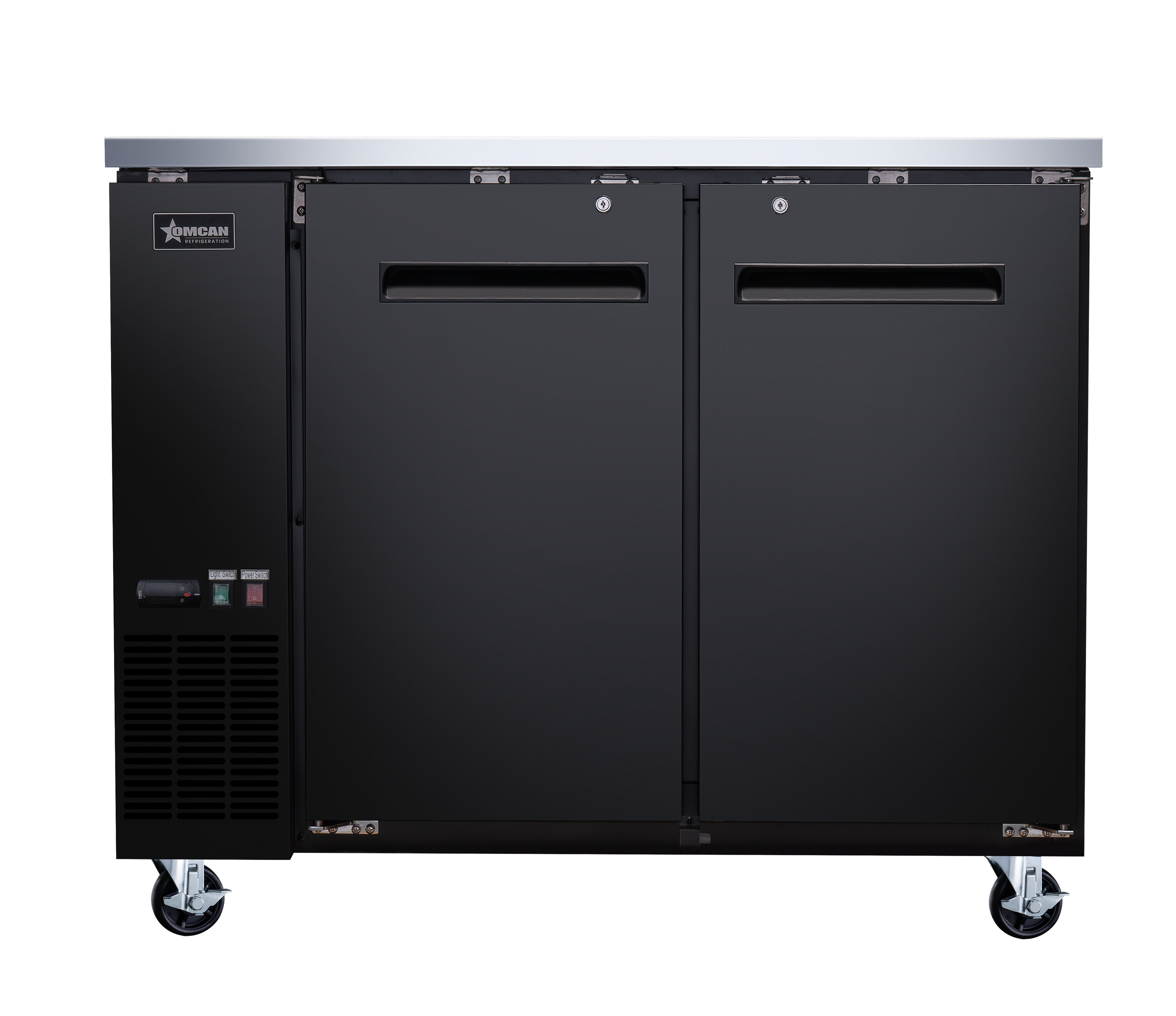 49" Solid 2-Door Bottle Cooler, 11.8 cu.ft. (335 L)