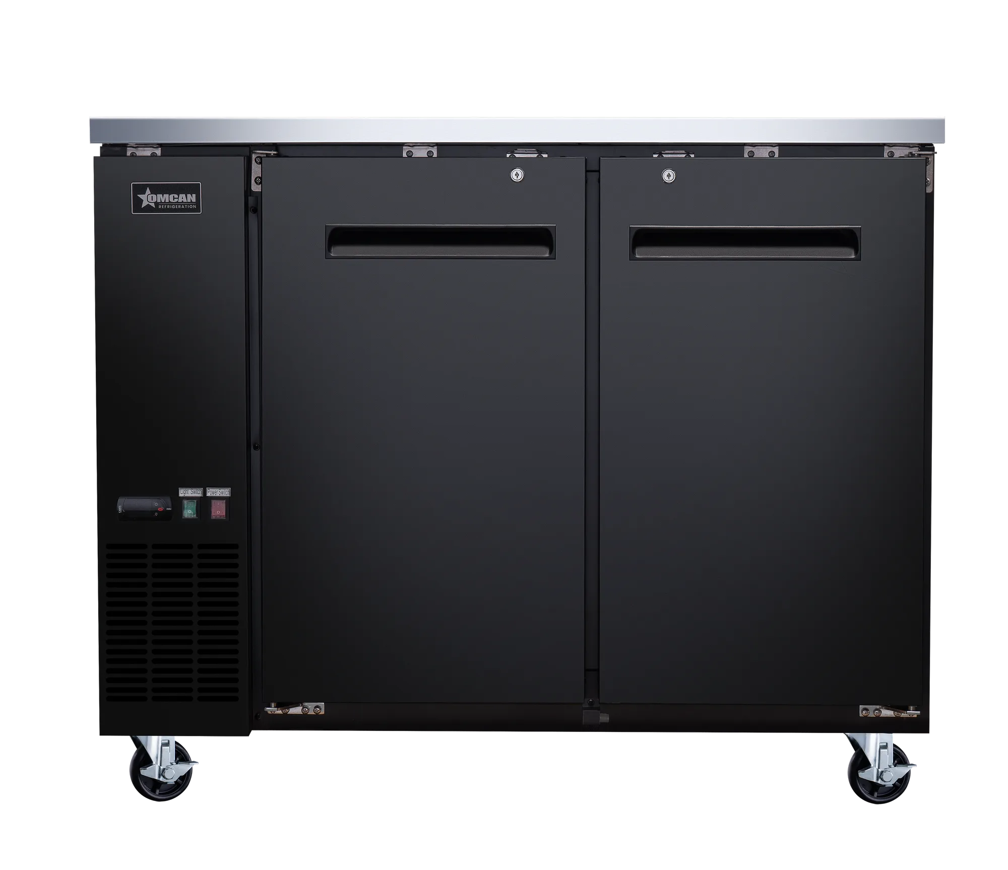 49" Solid 2-Door Bottle Cooler, 11.8 cu.ft. (335 L)