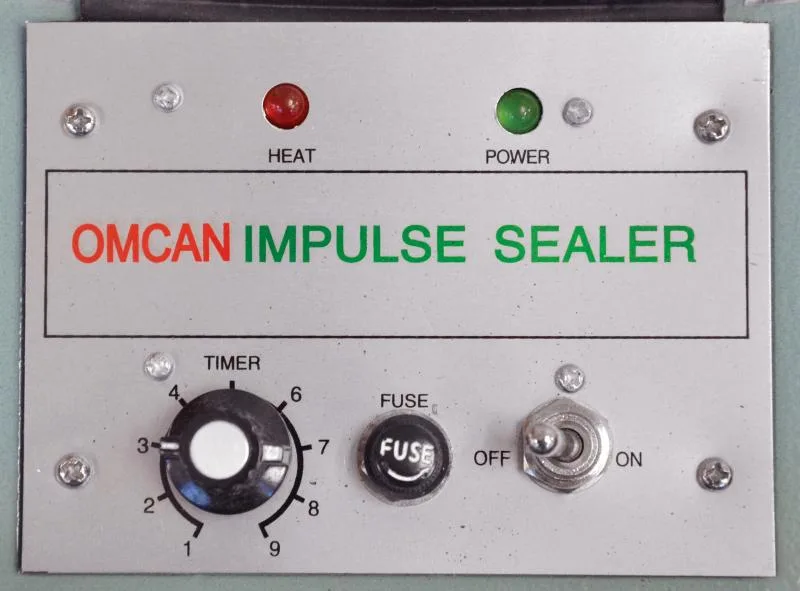Foot Operated Impulse Sealer with 14" Seal Bar and 5 mm Seal Width