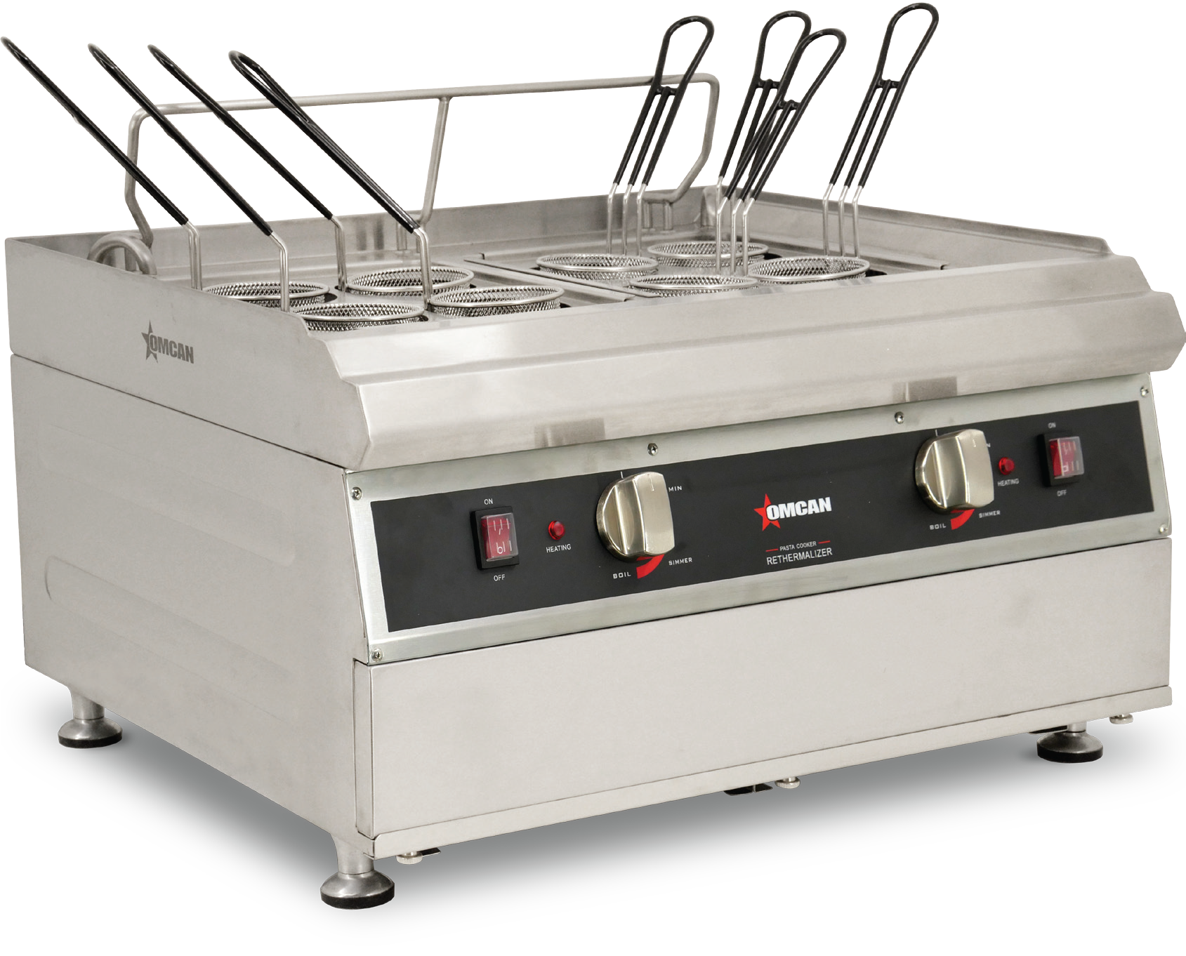 2 x 2.5 Gallon (9L) Double Tank Electric Countertop Pasta Cooker (240V)