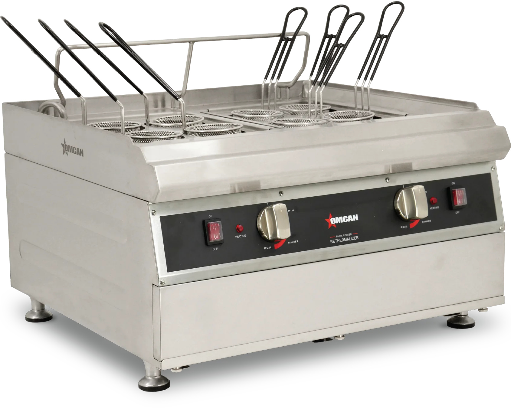 2 x 2.5 Gallon (9L) Double Tank Electric Countertop Pasta Cooker (240V)