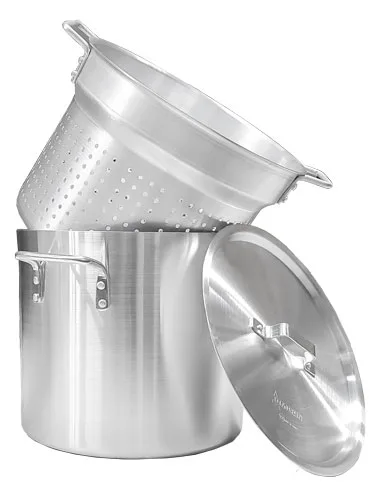 20 qt Aluminum Double Boiler with Perforated Inner Pot