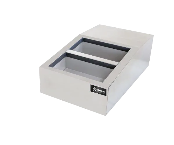 15″ Countertop Refrigerated Prep Rail with 4 x GN 1/6 Pans Capacity