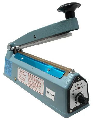 Portable Impulse Sealer with 8″ seal bar and 2 mm seal width