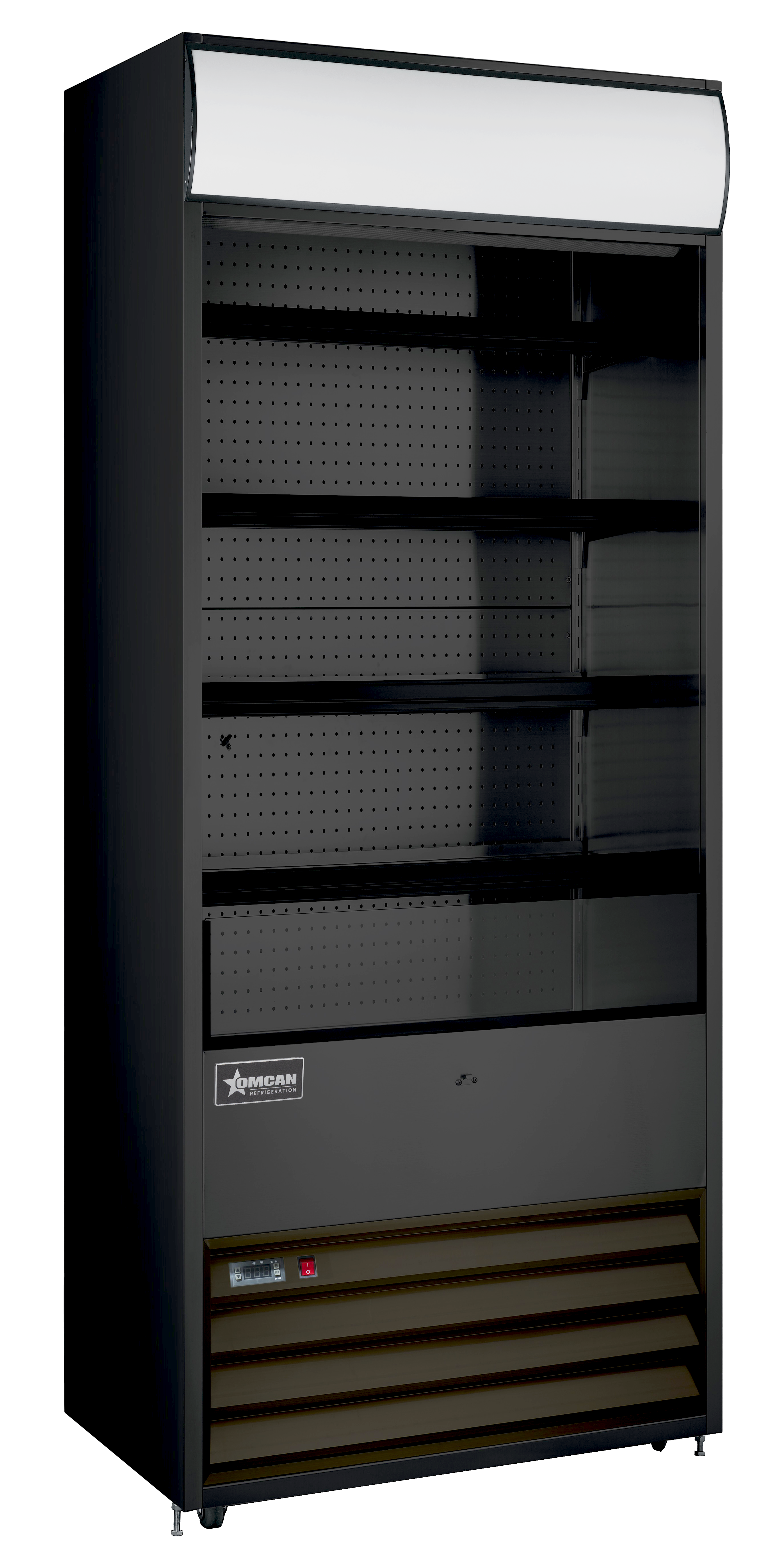 30″ Four (4) Shelf Grab-and-Go Refrigerated Showcase, 15.5 cu.ft. (440 L), Black