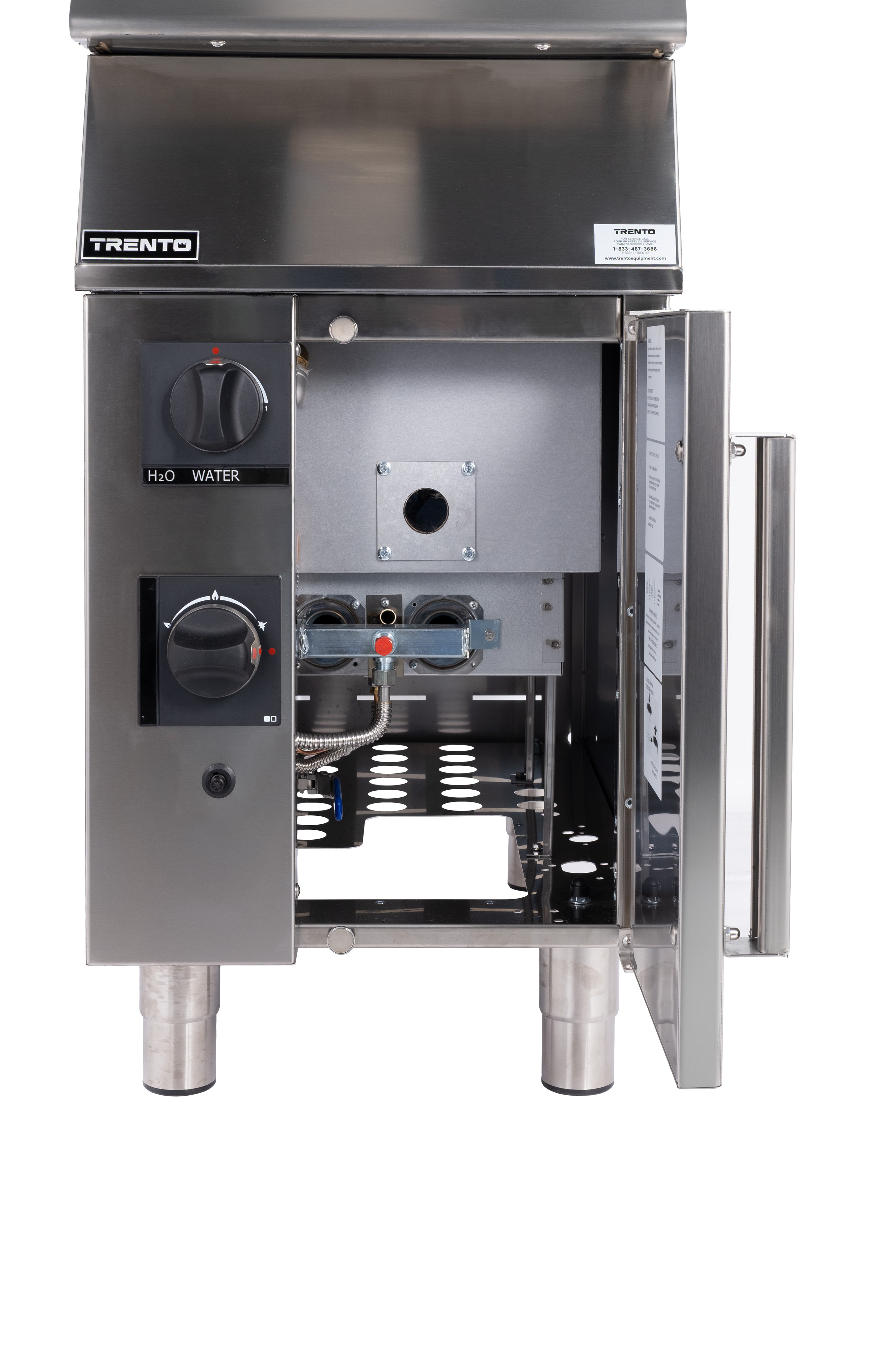 Trento 12 Gallon (45L) Natural Gas Pasta Cooker, Double Burner – 78,000 BTU