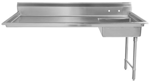 60" Right Side Under Counter Dish Table