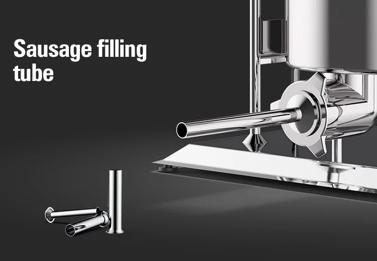 22 lbs/ 10kg Stainless Steel Vertical Manual Sausage Stuffer