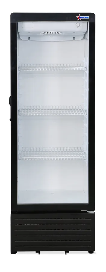 21″ One (1) Glass Door Display Refrigerator, 7.7 cu.ft. (217 L), Black