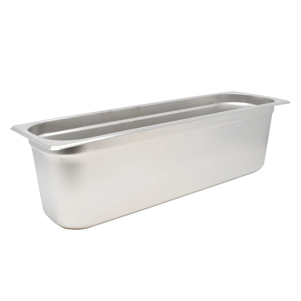 GN 1/2 Half-Size Long Anti-Jam Stainless Steel Steam Table Pan – 6″ Deep