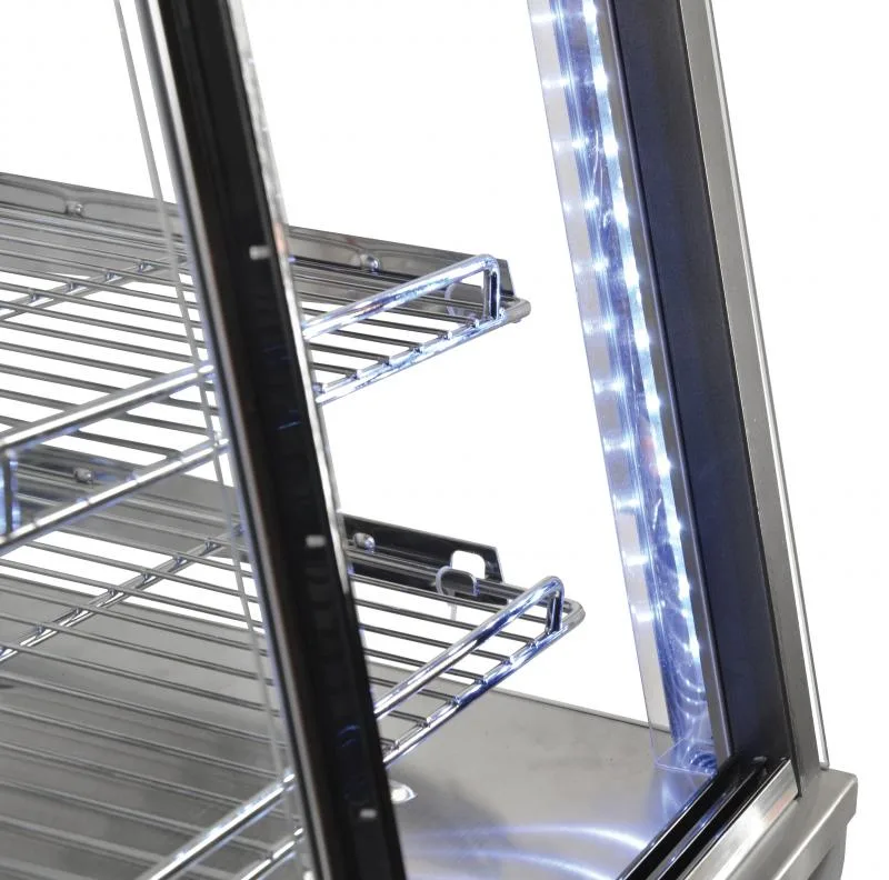26" Display Warmer, 3 Shelves, Sliding Front and Back Doors, Self/Full-Service, 3.3 cu.ft. (96 L) Capacity