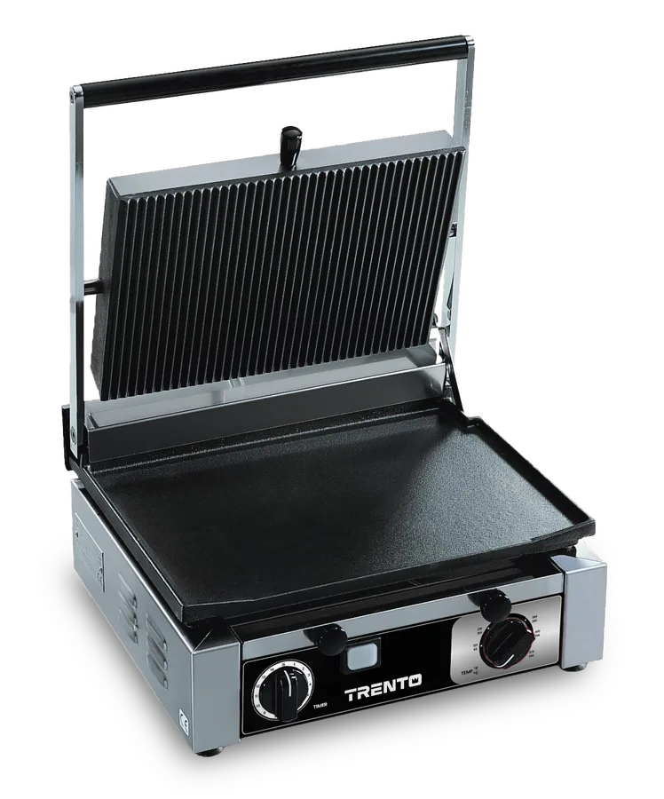 Trento Panini Grill 10″ X 15″ Single Rib/Smooth 120V/60/1 ETL cETLus