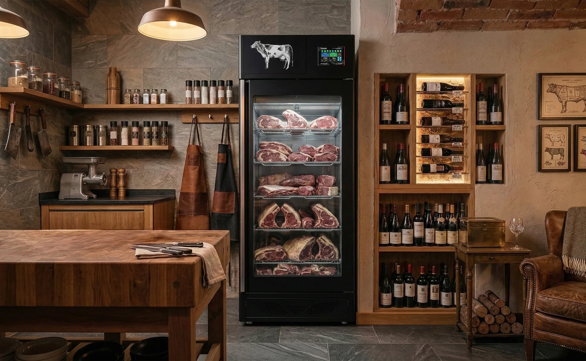 Stagionello® Maturmeat® 150 kg Meat Curing Cabinet with ClimaTouch® and Fumotic®