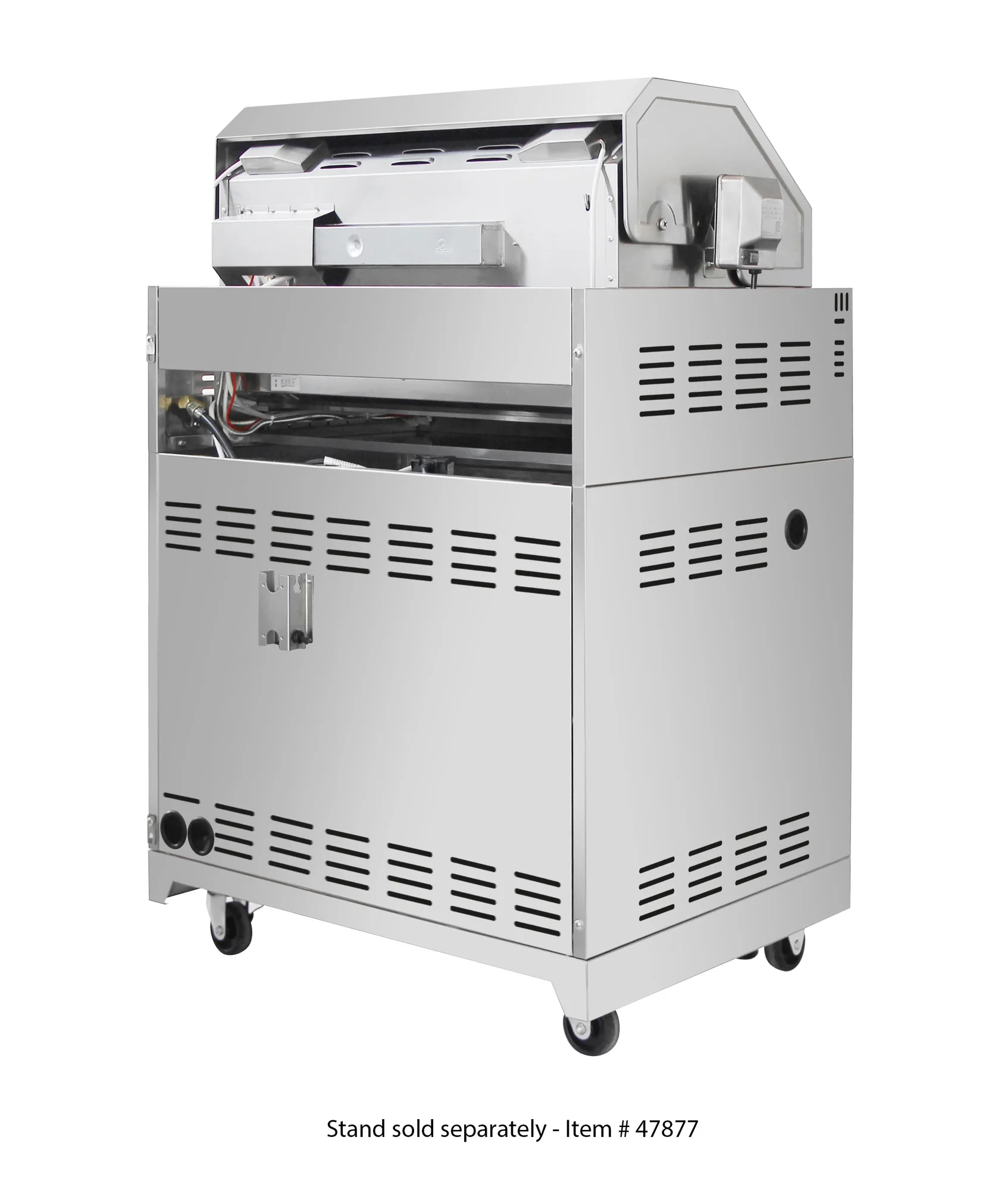 30″ BBQ Grill Propane Gas 5 Burners 58,000 BTU with Rotisserie Kit, Warming Rack, LED Light