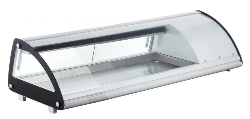 45″ Refrigerated Sushi Showcase with Curved Glass, 1.51 cu.ft. (43 L), White