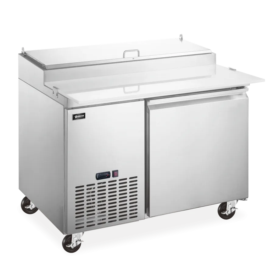 50″ One (1) Door Refrigerated Pizza Prep Table, 14 cu.ft. (396 L), Stainless Steel