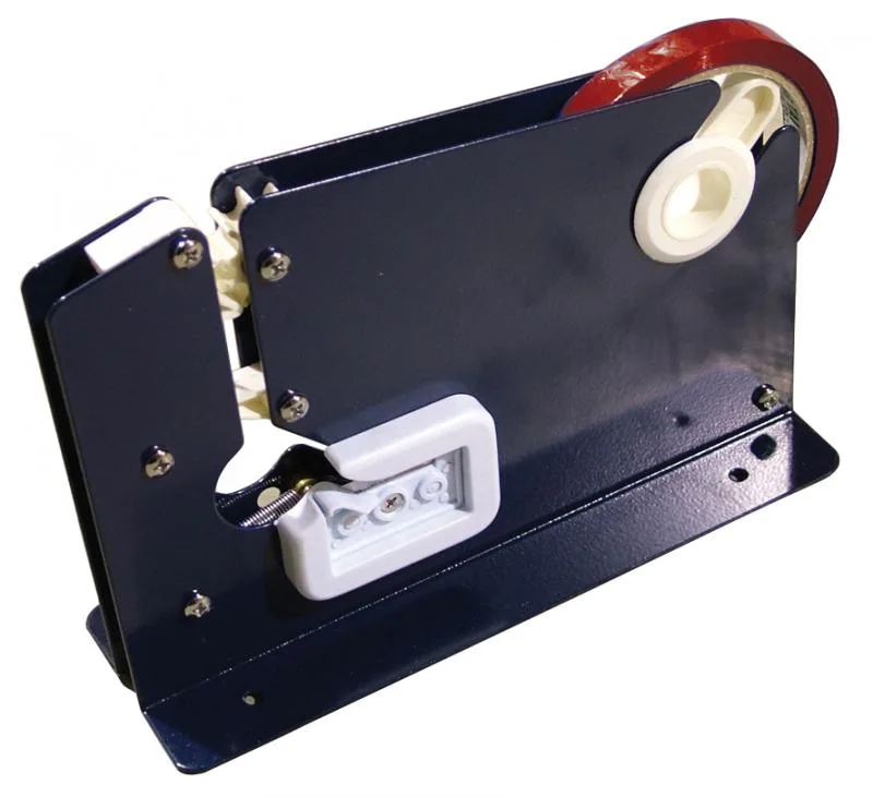 Poly Bag Sealer with Cutter for Tapes upto 15/32″ (12 mm) on 3″ Core, Stainless Steel – Black