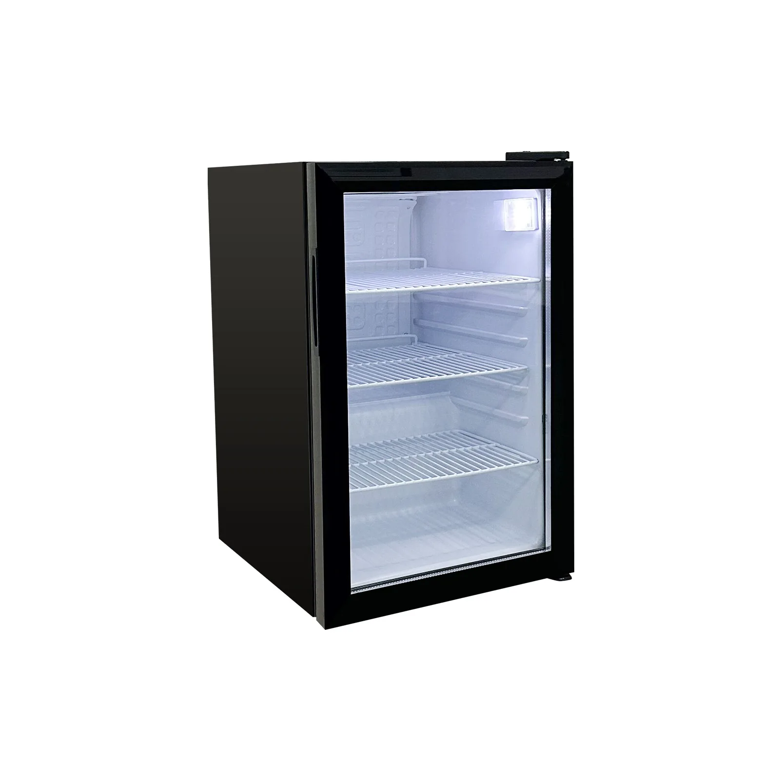 19″ One (1) Glass Door Countertop Display Refrigerator, 2.5 cu.ft. (68 L), Black