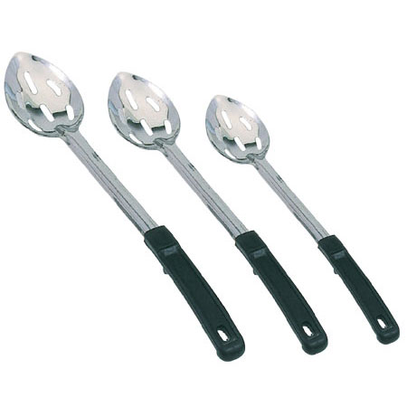 Slotted Basting Spoons with Plastic Coated Handle