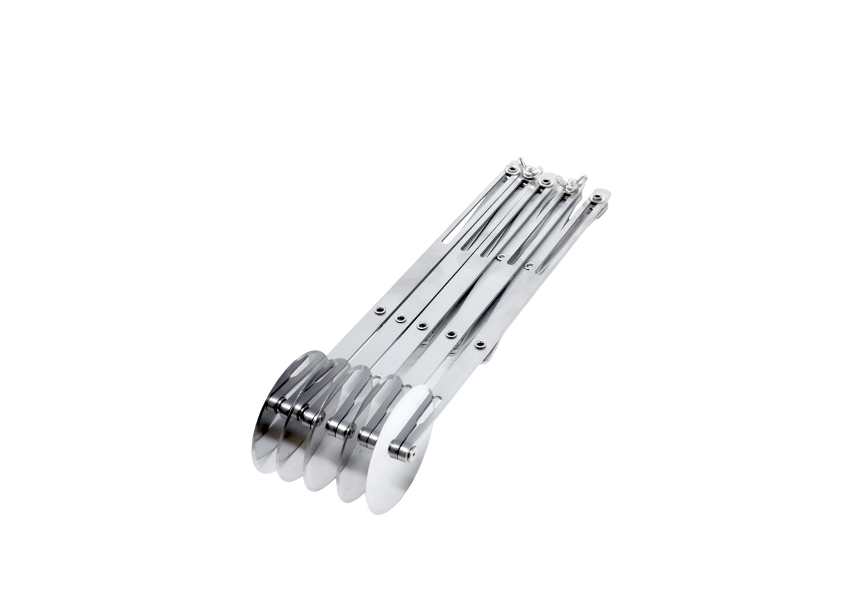 5-Wheel Stainless Steel Expandable Pastry Dough Cutter