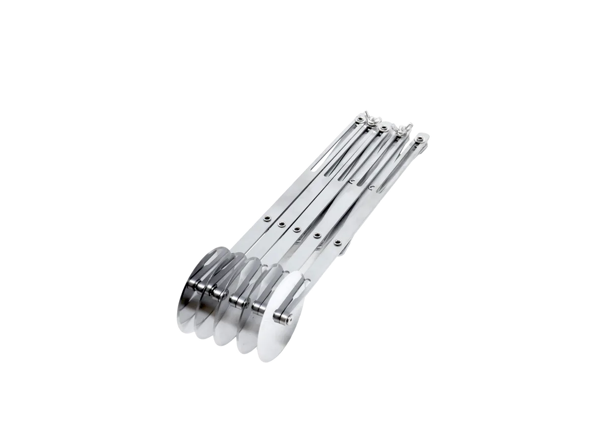 5-Wheel Stainless Steel Expandable Pastry Dough Cutter