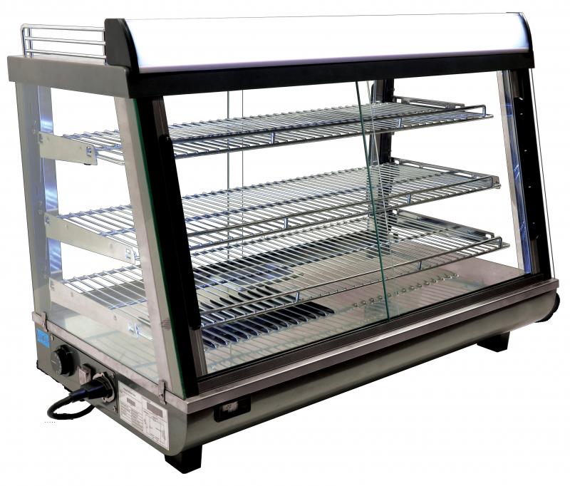 35" Display Warmer with 136 L Capacity and Front and Back Doors