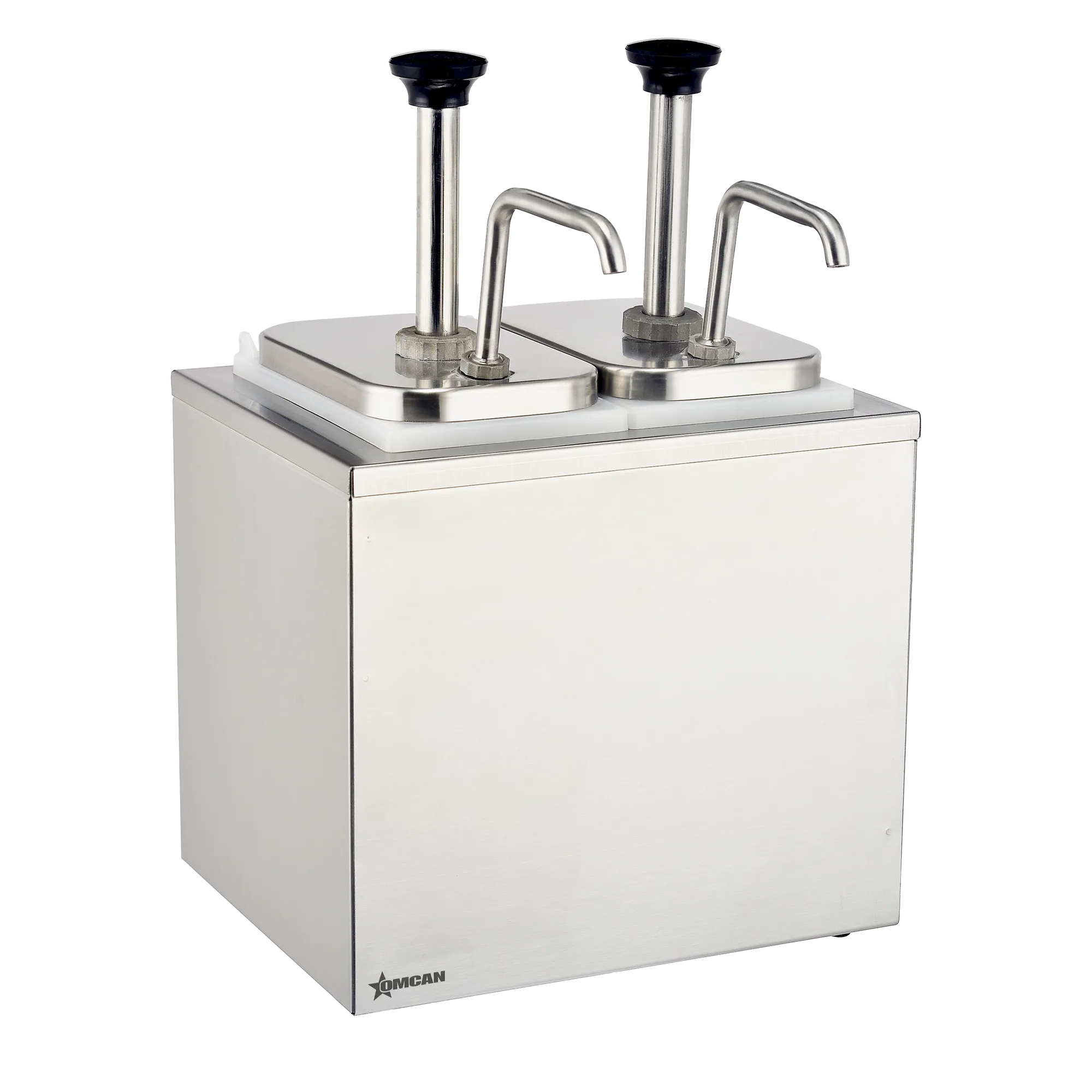 Stainless Steel Pump Condiment Dispenser (Double)