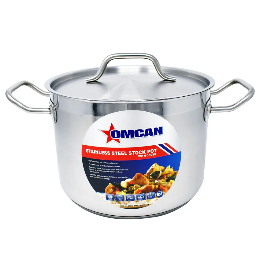 8 qt Stainless Steel Stock Pot with Lid