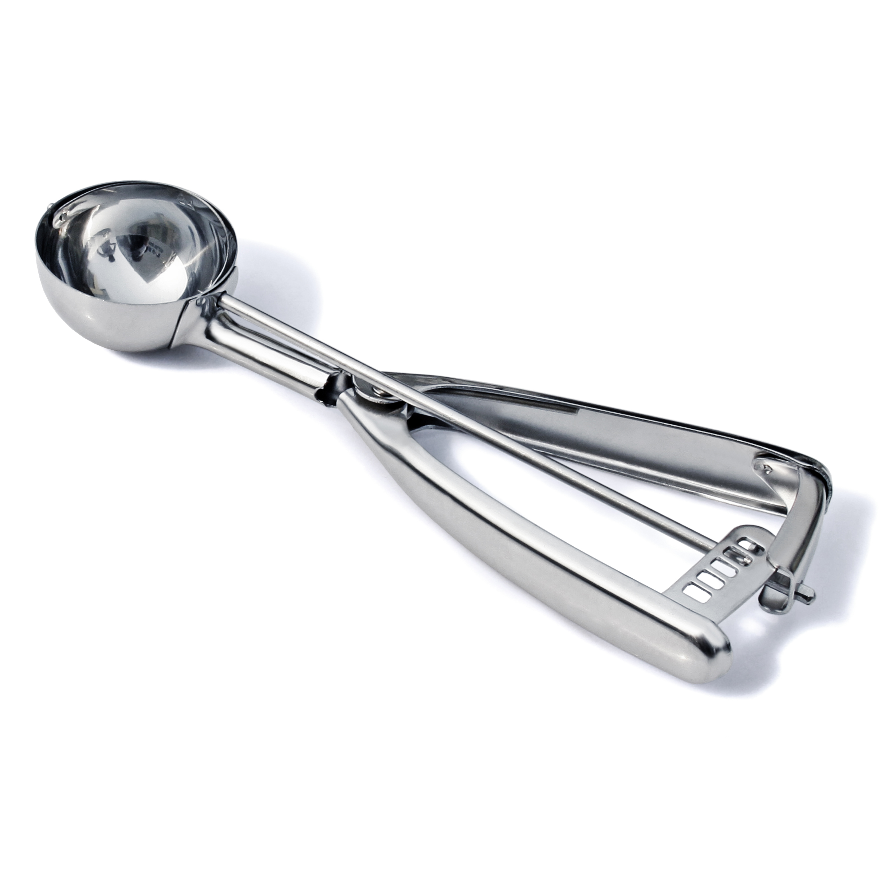 #24 Stainless Steel Squeeze Handle Ice Cream Scoop Disher – 1 3/4 oz