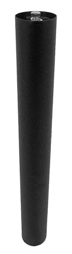 3″ Diameter Black Column with Square Top Spider for Standard Height Table