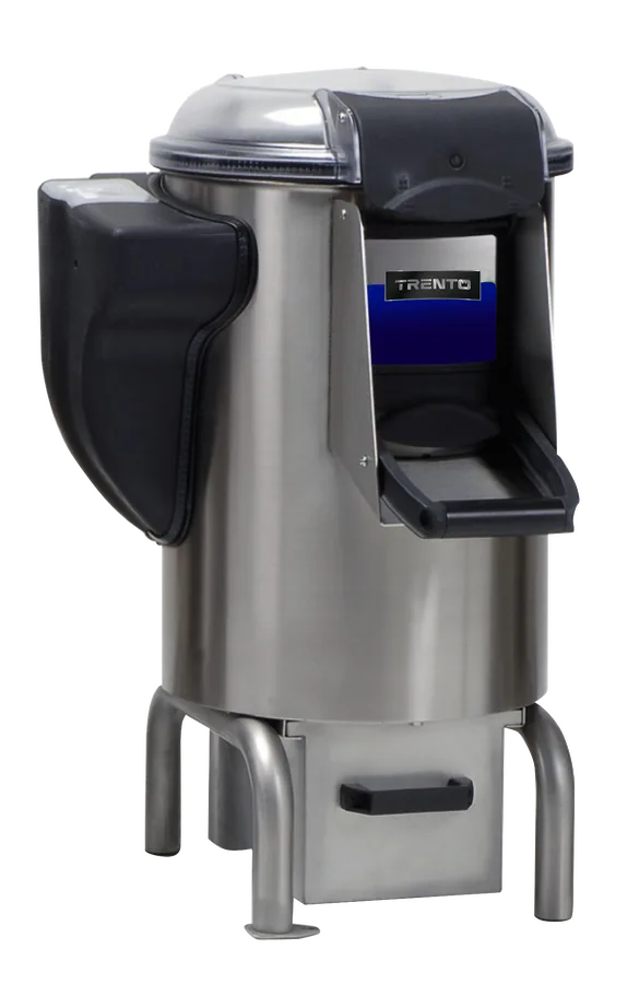 Trento 22 lbs. Potato Peeler with Microswitch and Floor Water Discharge – 115V, 0.75HP