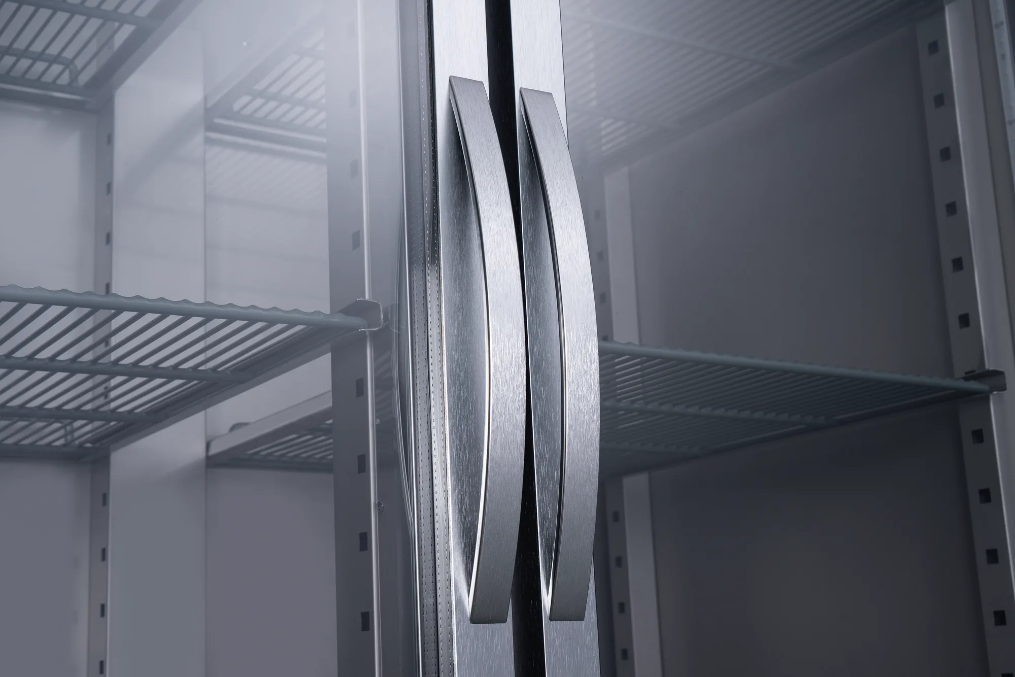 54″ Two (2) Glass Door Top Mounted Reach-In Refrigerator, 43.1 cu.ft. (1220 L), Stainless Steel