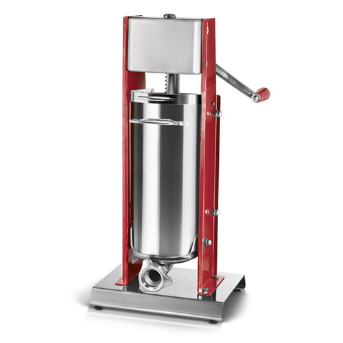 Elite Series Vertical Two-Speed Gear-Driven Manual Sausage Stuffer with 15 lb. capacity