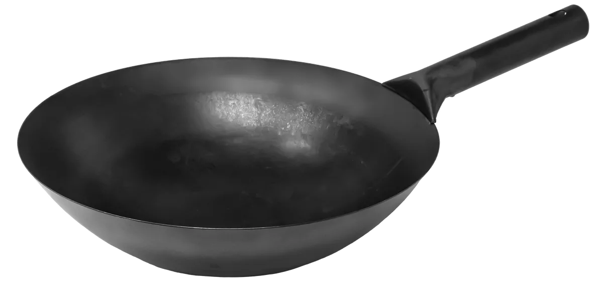 16″ Mandarin Wok Black Iron, Welded Joint