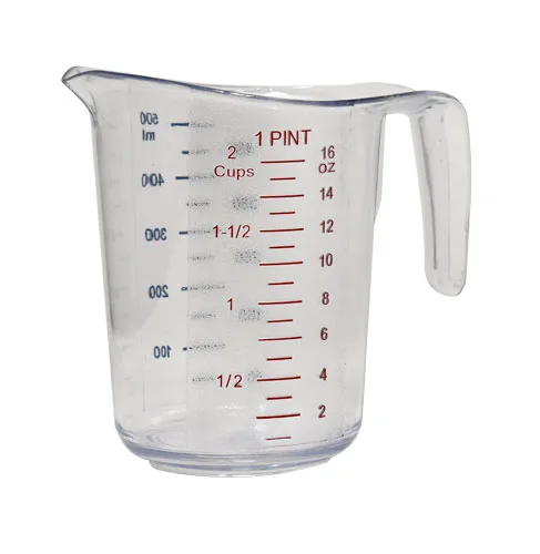 16 oz / 500 ml Clear Polycarbonate Measuring Cup
