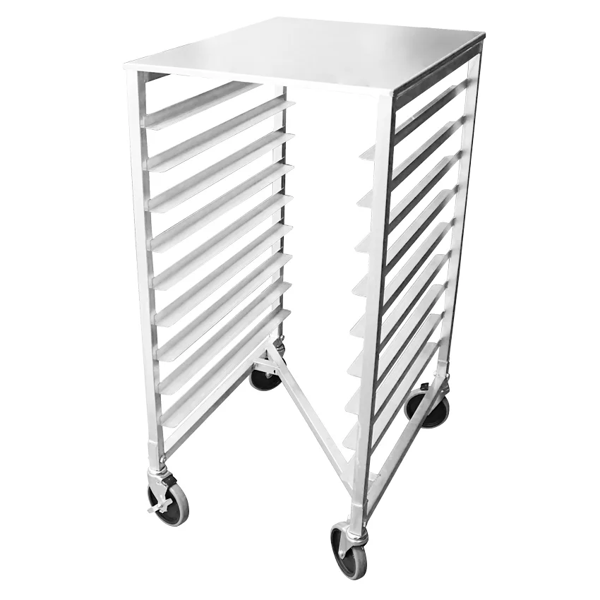 Aluminum Nesting Sheet Pan Rack with 9 slides and 3″ spacing