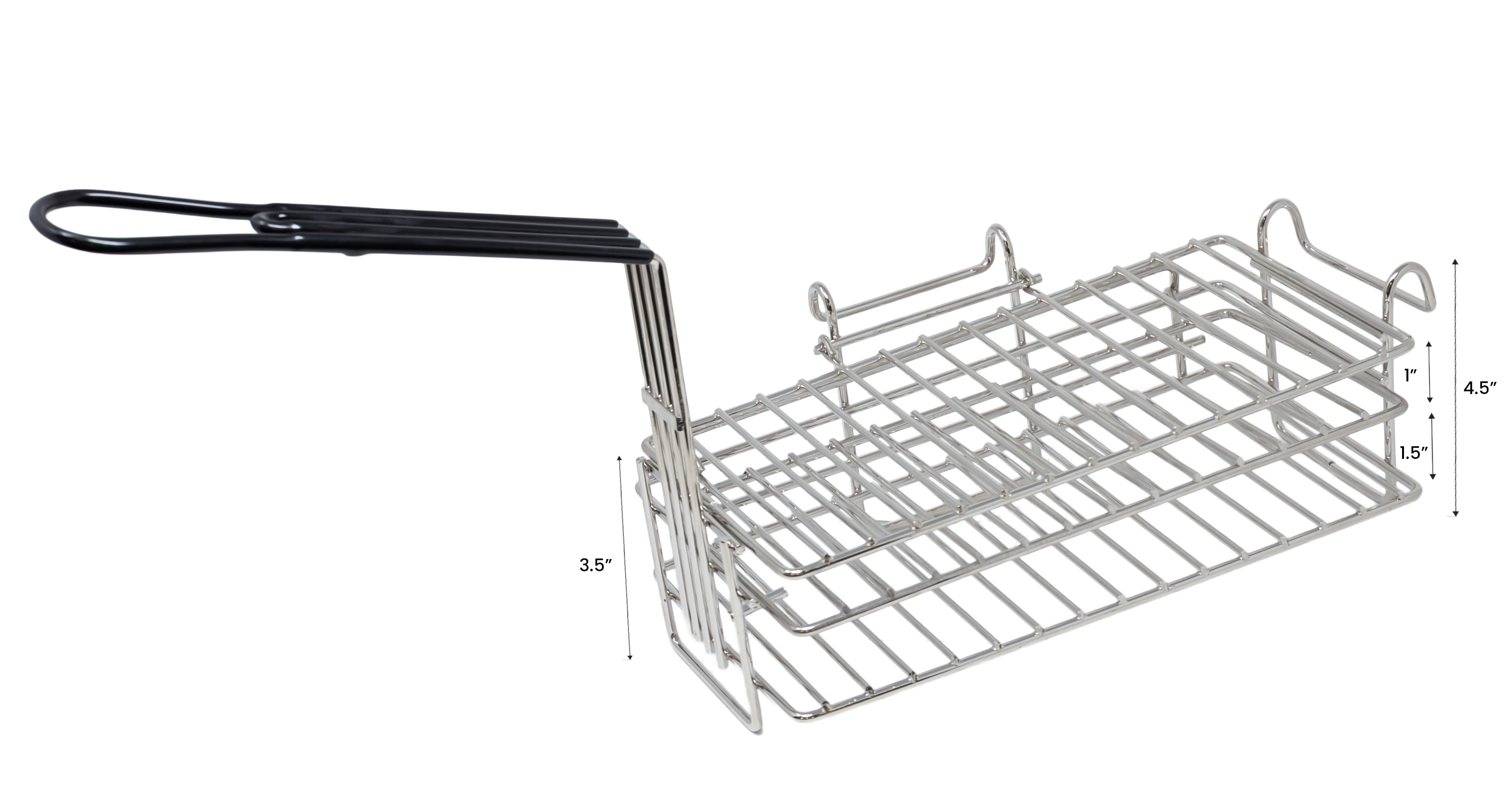 Nickel-Plated Steel Burrito Fryer Basket