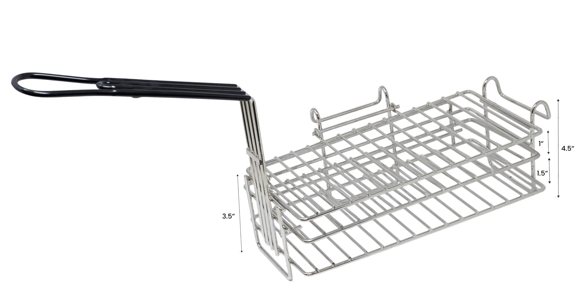 Nickel-Plated Steel Burrito Fryer Basket