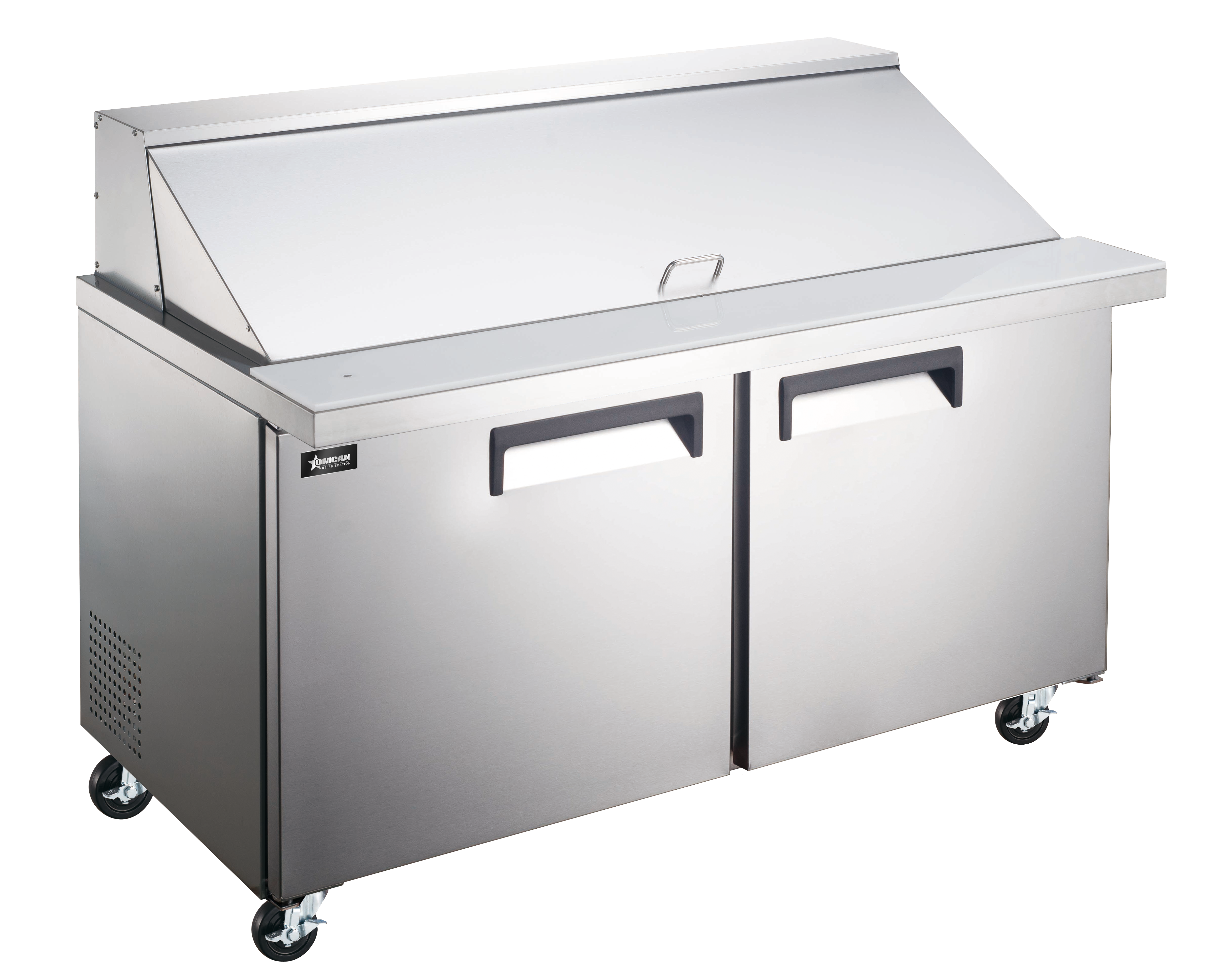 47″ Mega Top Refrigerated Prep Table, 2 Doors, Stainless Steel, 9.5 cu.ft. (269 L) Capacity – 115V, 1/4 HP