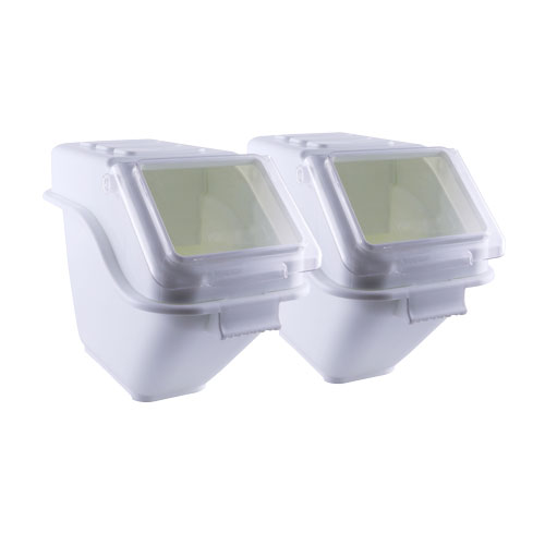 6 Gallon (24 Liter) Shelf Ingredient Bin with Scoop – Set of 2