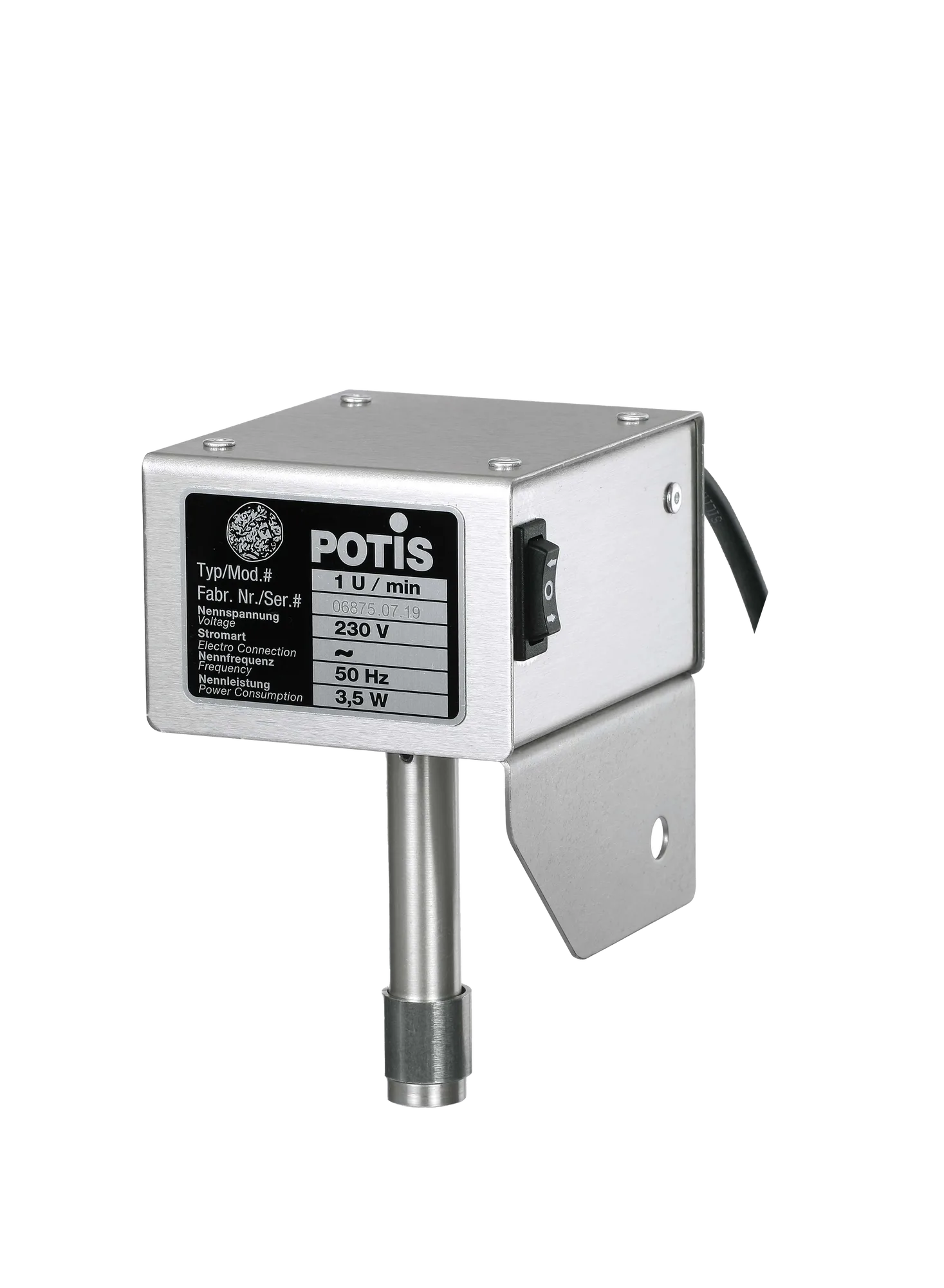 Potis 1 RPM Motor Drive with Housing - Replacement