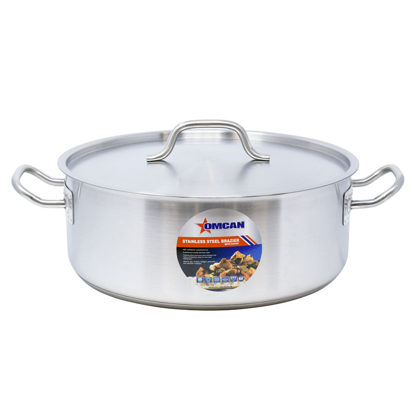 15 QT Stainless Steel Brazier with Lid