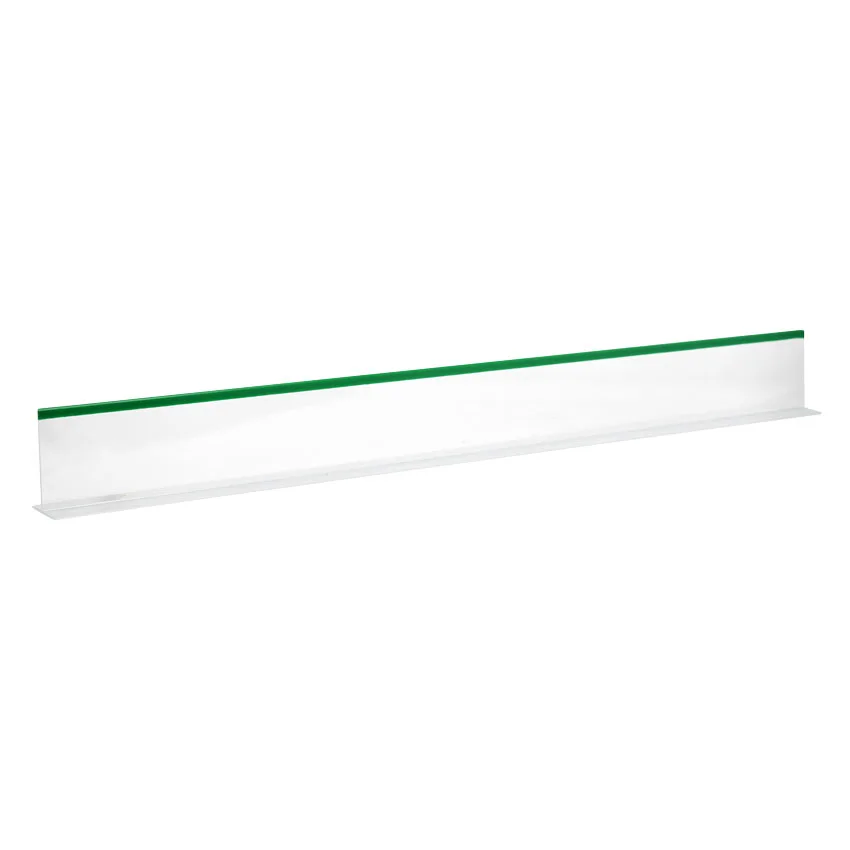 3″ x 30″ Clear Divider with Green Beading