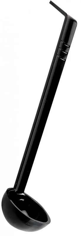 3/4 oz One-Piece Black Ladle with 8.5″ Handle