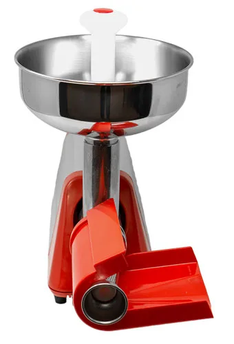 Light-Duty Electric Tomato Squeezer with Plastic Cover and 0.33 HP Motor