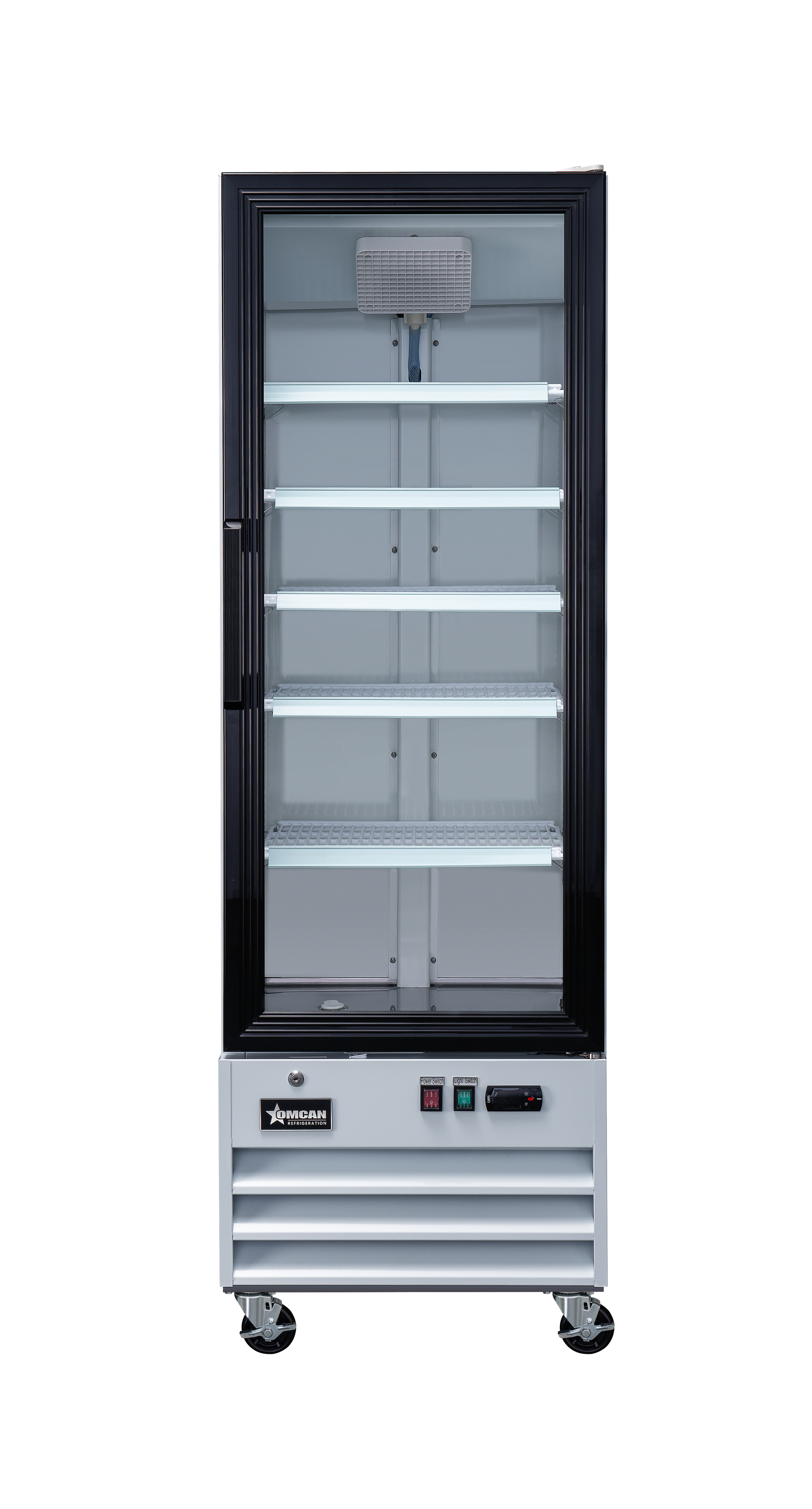 22″ One (1) Glass Door Display Refrigerator, 9.1 cu.ft. (257 L), White
