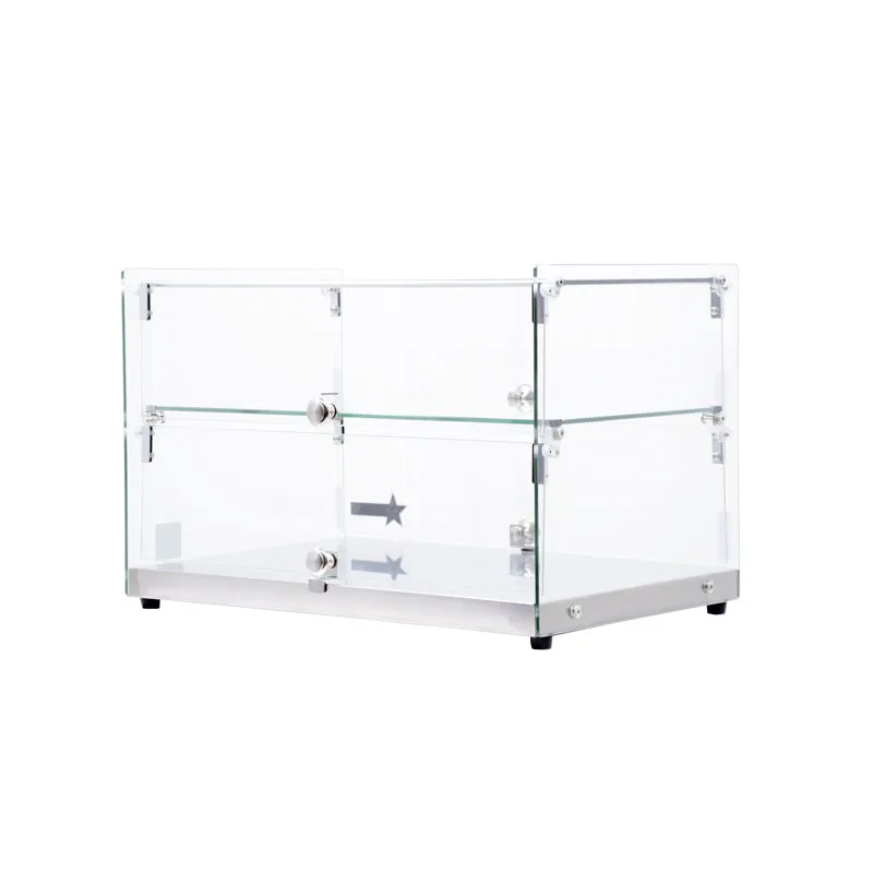 22" Countertop Food Display Case with Square Front Glass and 50 L capacity