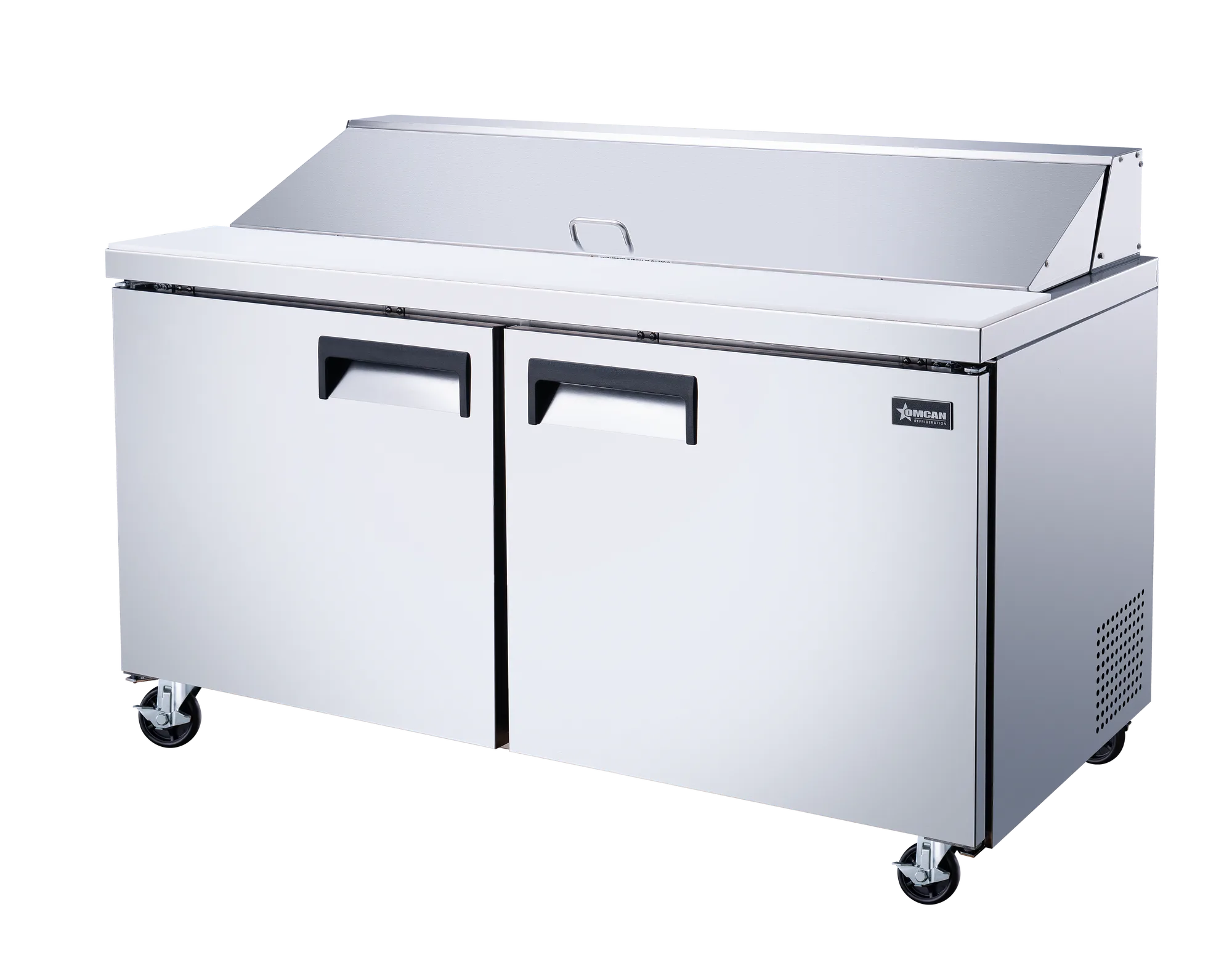 60″ Two (2) Door Refrigerated Prep Table, 15 cu.ft. (425 L), Stainless Steel